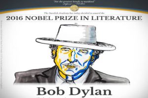 Disegno di Bob Dylan in occasione della vincita del Nobel per la Letteratura